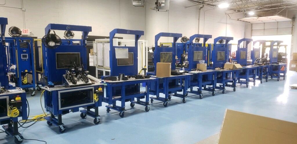 Automated Interchangeable tooling. Allows for multiple different operations, using 1 baseframe.