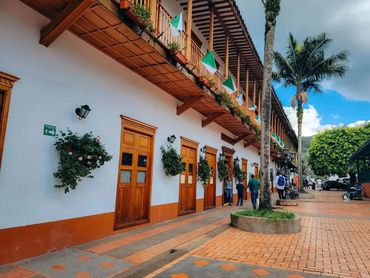 The beautiful colonial pueblo of El Retiro, Antioquia, Colombia.