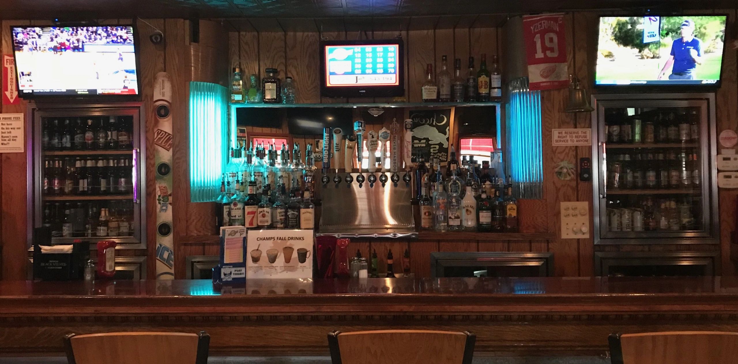 Menu Champs Bar and Grill