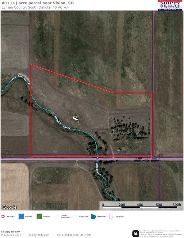 24.54 (+/-) Acres, Rural Residential Land in Hope Twp, Lyman Co, SD, Shippy Realty & Auctions