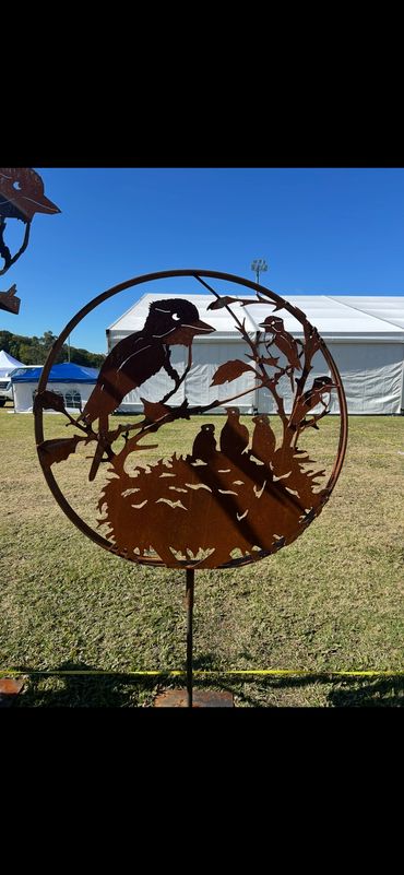 Kooka and chicks on stand or without stand available