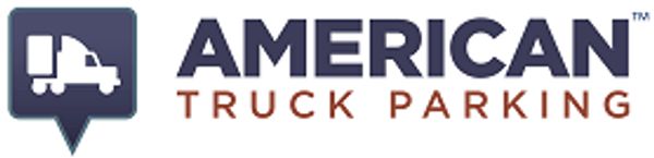 A navy blue conversation bubble with a silhouette of a white truck.
