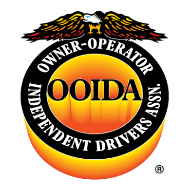 the logo for the owner operator of the ooida independent driver's association, a digital rendering