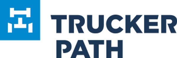 the trucker's path logo, a digital rendering by Clyfford Still,