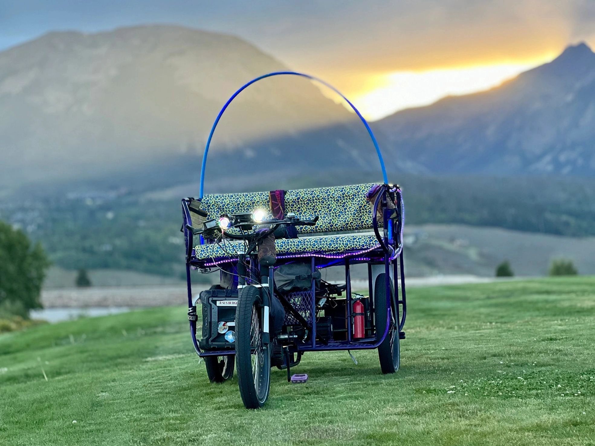 MTNCAB with the iconic Buffalo and Red Mountains in the background
