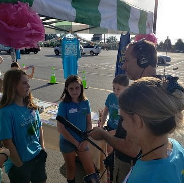 KIDS CARE volunteers being interviewed by Bill Nowicki of Marietta Stories Podcast.  8/21/21