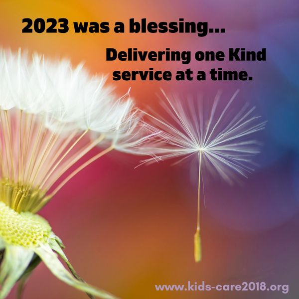 2023 blessings KIDS CARE year end report