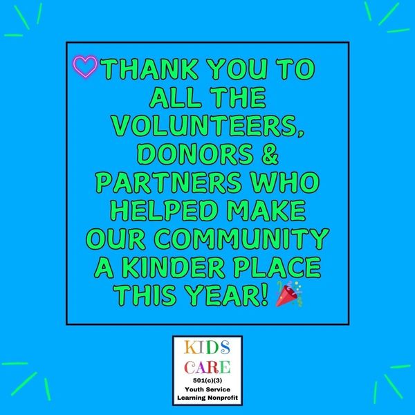 A special thanks to our volunteers, donors and community partners.