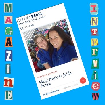 Amie & Jaida Burke Magazine Interview with CanvasRebel Magazine 2/2023.