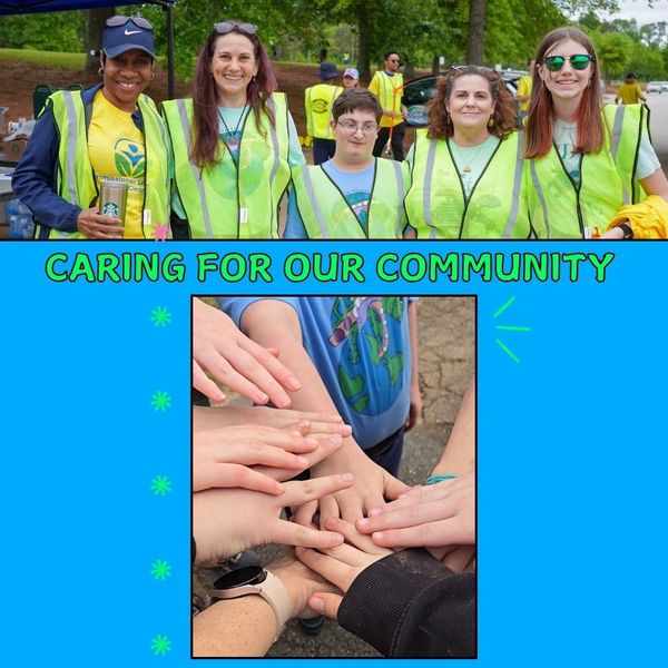 KIDS CARE Volunteers at environmental service days.