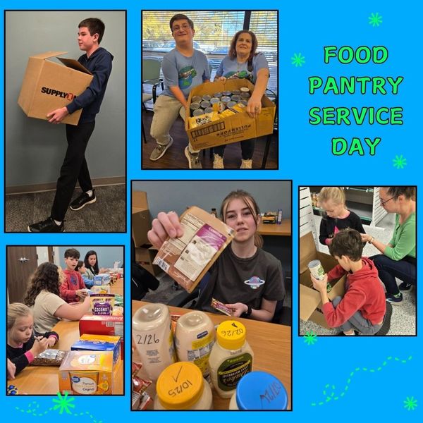 KIDS CARE youth volunteers at the Center for Family Resources.