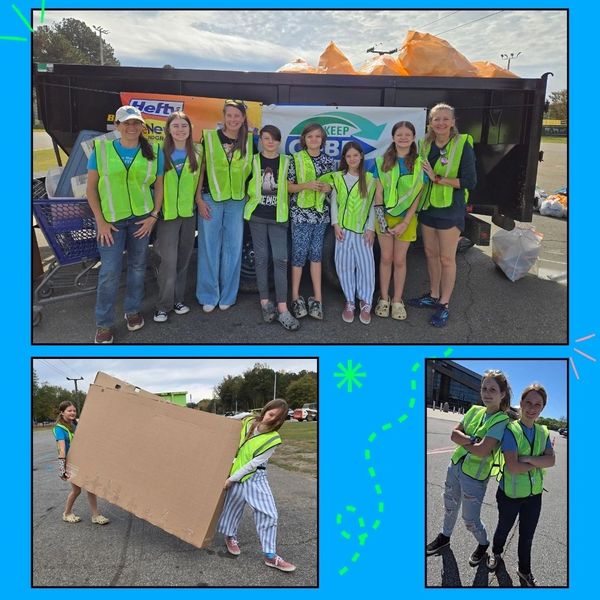 KIDS CARE Volunteers at environmental service days.