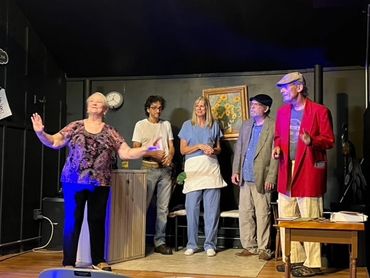 Rehearsing The Last Resort in the Peacock Theater