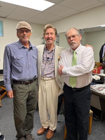 Stevie Z, Lenny & C. Barry Denham backstage for The Last Broadcast