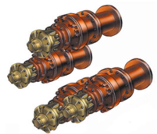 4 Roll Independently Driven Shafts used by Davi for their section former