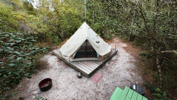 Yurt #3 aerial