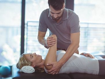 woman receiving Active Release Therapy