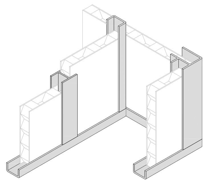 Aluminium Honeycomb Panels - Typical Installation Arrangement