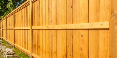 Wood fence privacy fence 