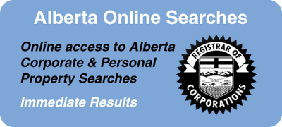 Corporate and personal property searches in Alberta