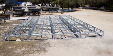 Lakeside Marine Services Floating Dock Design & Construction - Galvanized Frames