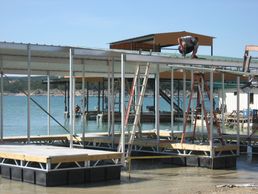 Lakeside Marine Services Floating Dock Design & Construction - Commercial Dock