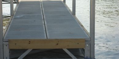 Lakeside Marine Services Floating Dock Design & Construction - Decking Material