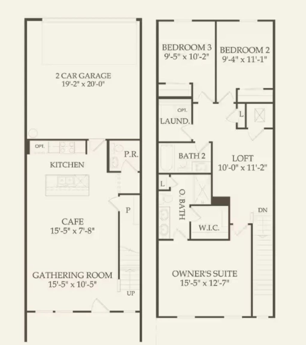 The Orchid Floor Plan by Pulte at The Grow Orlando
