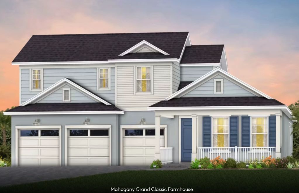 The Mahogany Grand Classic farmhouse by Pulte Homes at The Grow Orlando