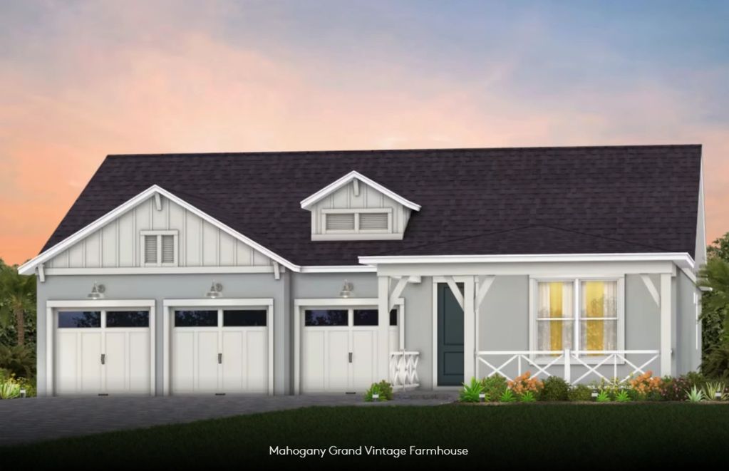The Mahogany Grand Vintage Farmhouse by Pulte Homes at The Grow Orlando