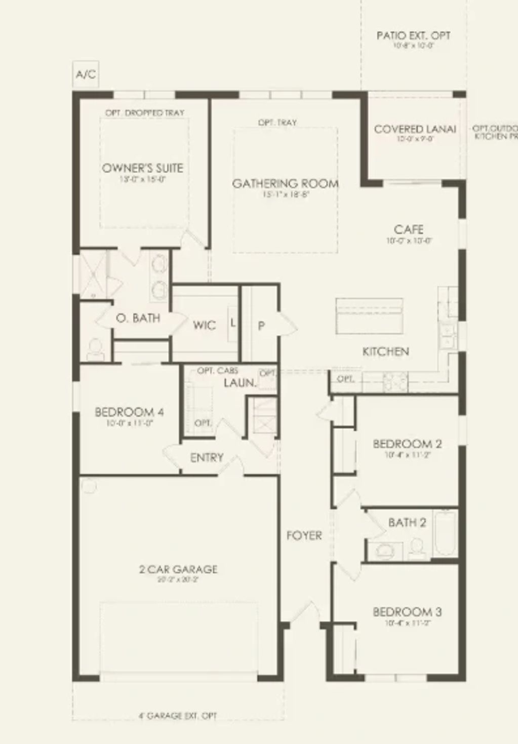 Floor plan Highgate by Pulte Homes at The Grow Orlando
