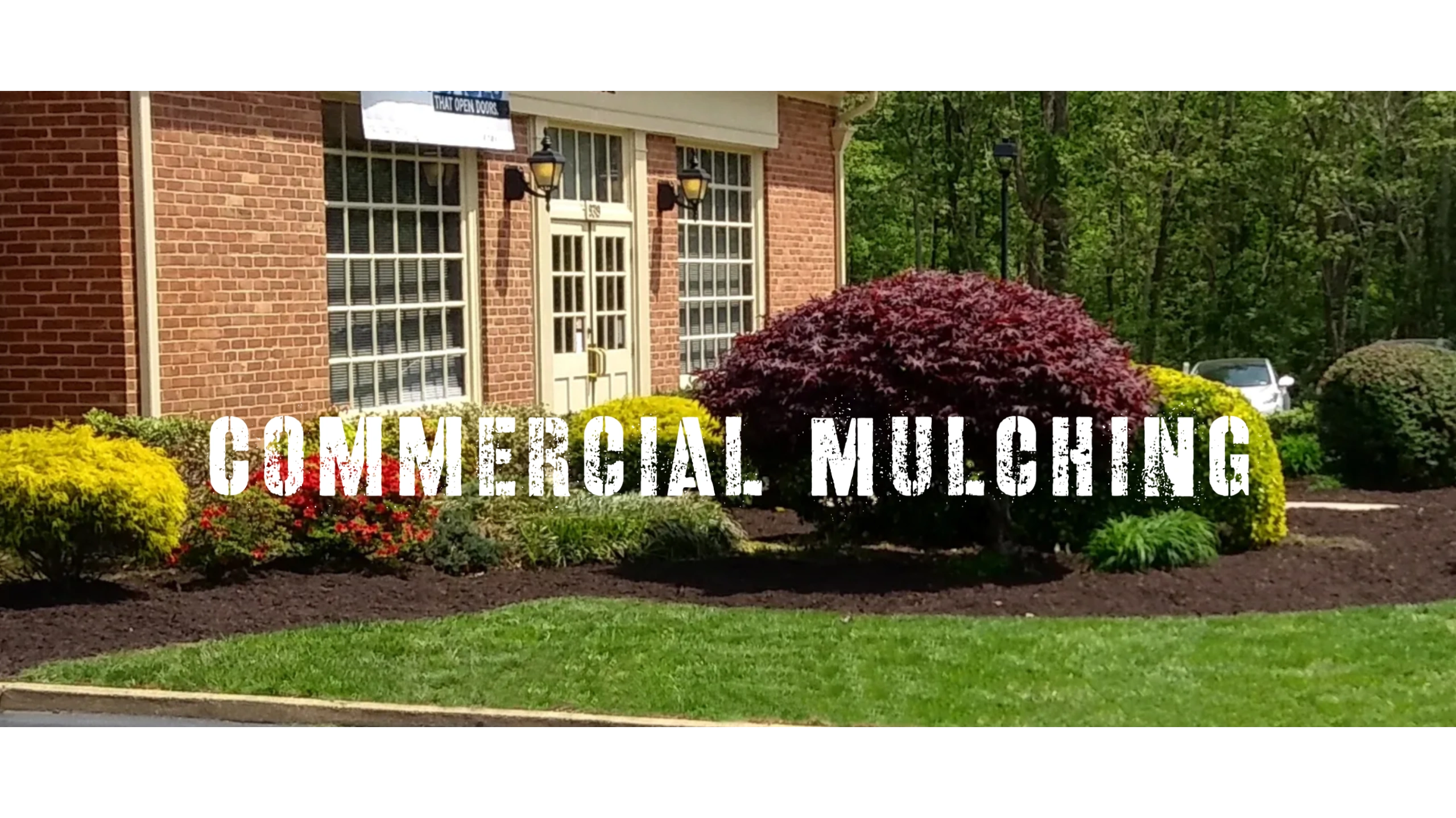 Commercial mulching and maintenance.