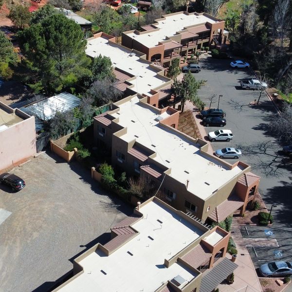 Commercial roofing acrylic coating restoration coatings preventative maintenance Sedona Arizona