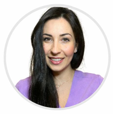 A portriat of Dr Eliftheria (“Ria”) Lokovitou DipDS Thessaloniki