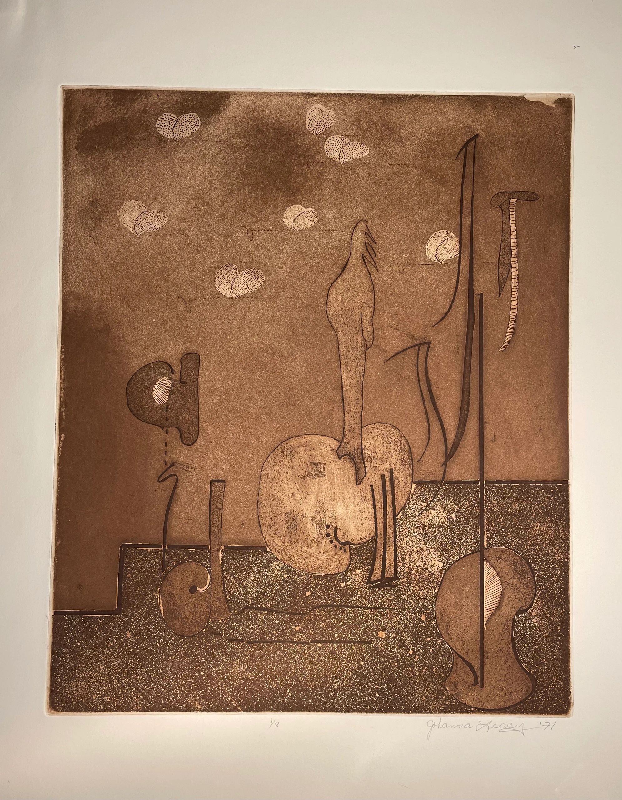 It’s a bit hazy today in LA.
Etching