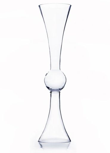 Clear reversible vase, clear vase, vase, centrepiece vase