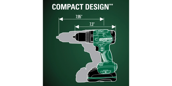 Masterforce Boost 20-Volt Cordless Hammer Drill Compact Design