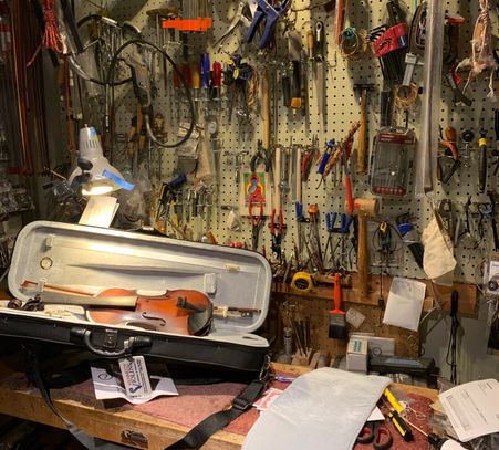 We repair, restore and set up all string instruments, but have been doing violin work for 40 yrs.