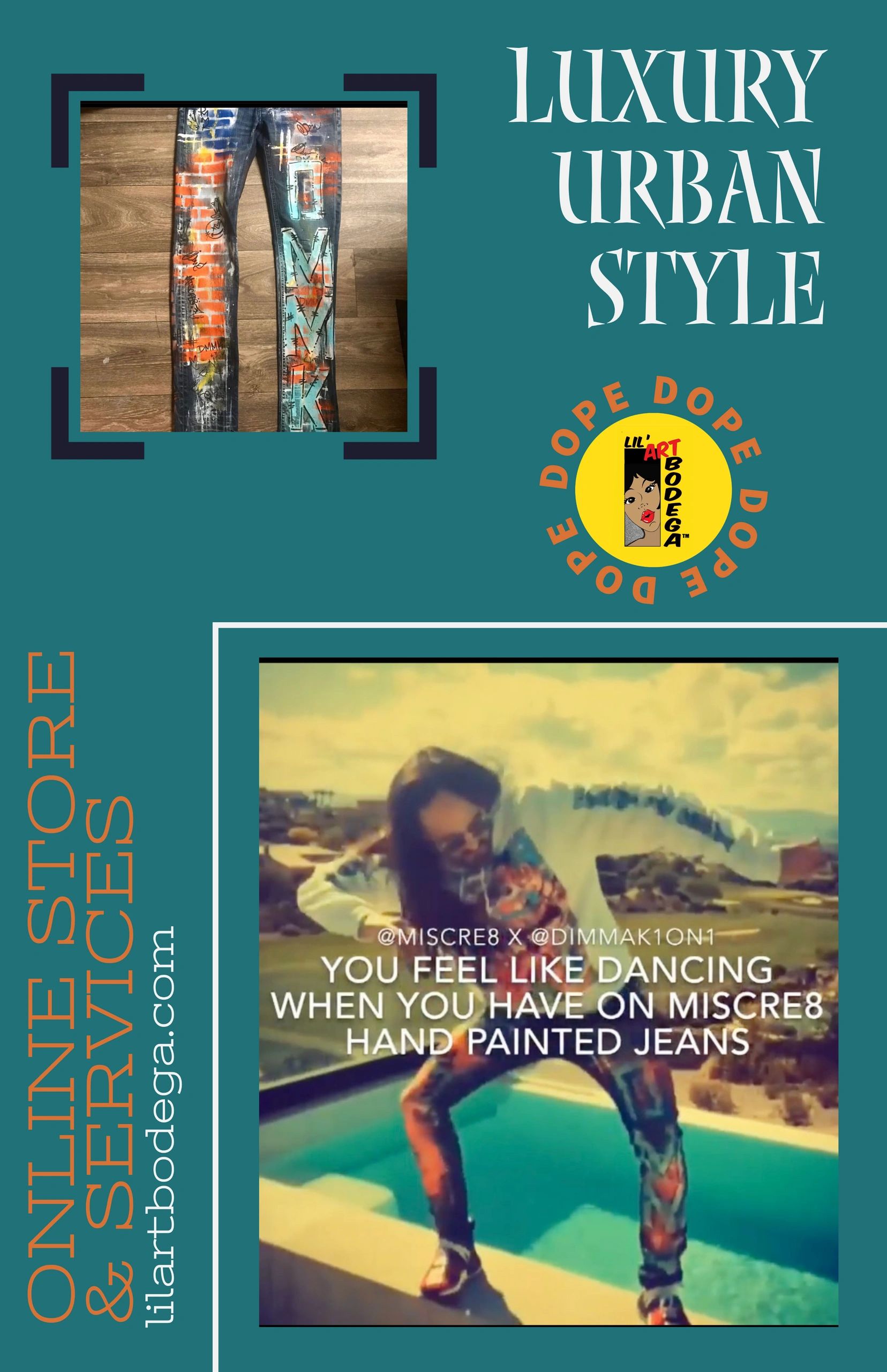 "Commissioned by DMMK Clothing Brand for Steve Aoki’s line — exclusive 1-of-1, hand-painted pieces."