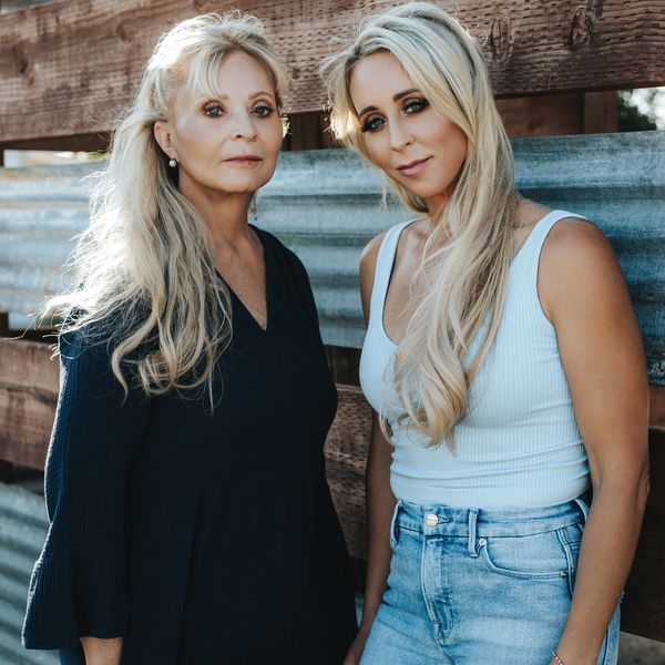 Rustic ranch style portrait of mother and daughter, Sherry Danekas & Mercedes Danekas.