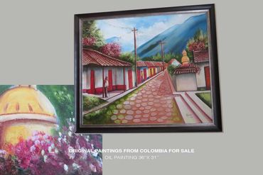 Original Colombian Oil Painting for Sale