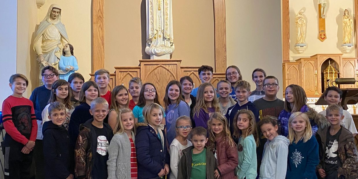 This is a group of students from St. John and St. Anthony's parishes.  We have had a young rosary cl