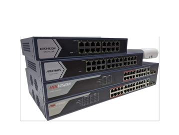 Router Switch Access Point Extensor de Rango Ethernet Camara Inyector PoE Hikvision