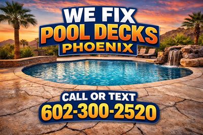 Find pool deck repair company service Phoenix Az Arizona.
