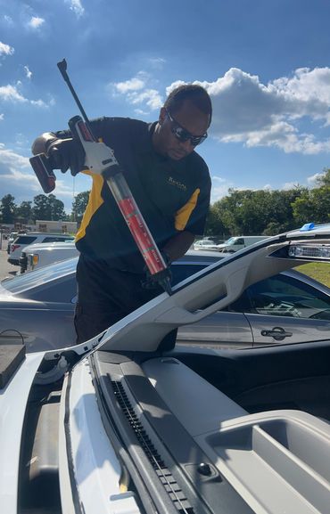 Regal Glass Services using DuPont Xpress 30 urethane