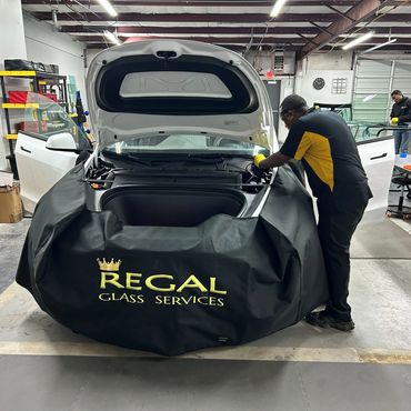 Regal Glass Services Tesla windshield replacement