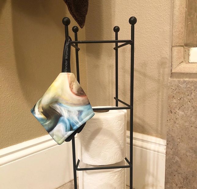 Use a pee rag at home to reduce toilet paper waste and save money.