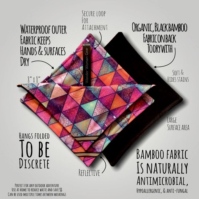 Pee rag, pee cloth, hiking, reusable wipe, backpacking, hygiene, antimicrobial, outdoors, gear