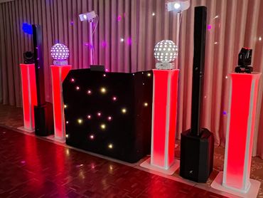 Red Wedding DJ Set up