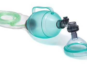 Resuscitator Mask, bag valve mask, oxygen, cylinder, emergency, doctor, dentist, surgery